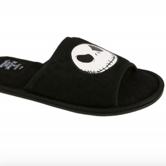 Disney Other - Disney Jack Skellington Open-Toe Slippers Large